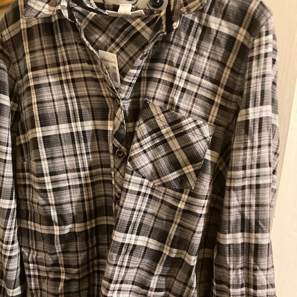 Westport Gray Plaid Button Down Shirt